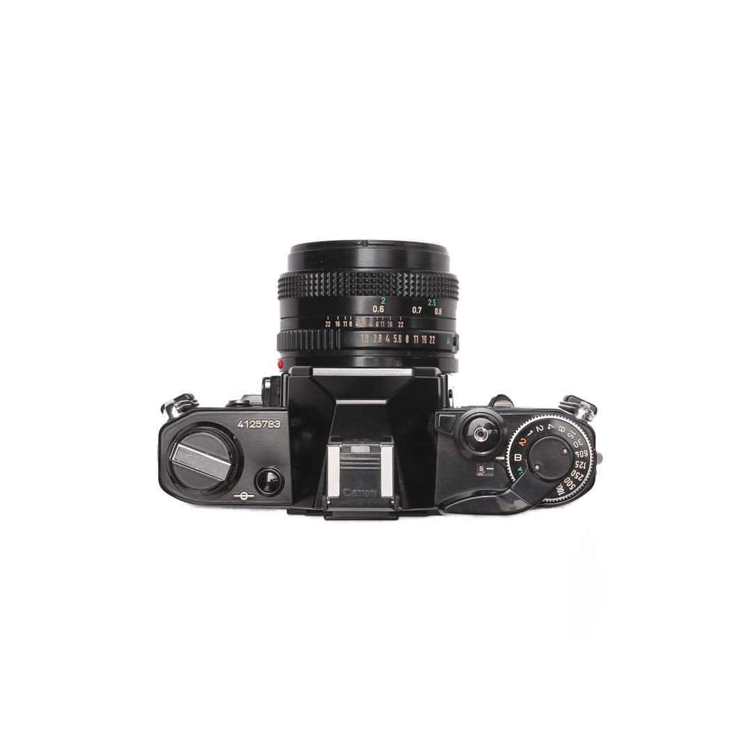 Canon AE1 black + 50mm f1.8 SET