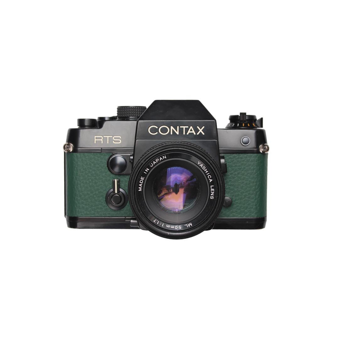Contax RTS + 50mm f1.7 - green leatherette