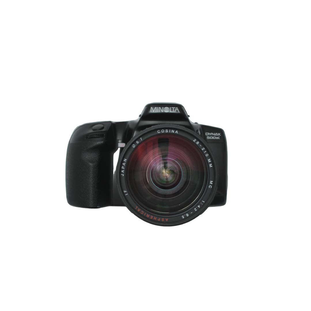 Minolta Dynax 500si + 28 - 210mm f4.2 - 6.5 SET - grainoverpixel
