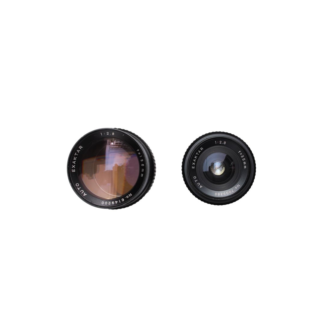 Exaktar 135mm f2.8 + 35mm f2.8 Lens SET (boxed)