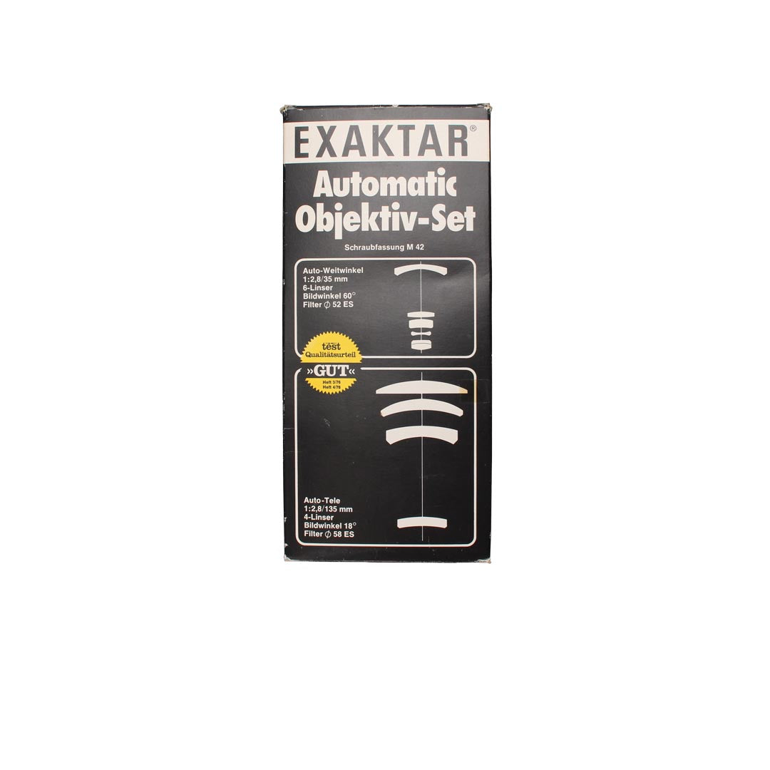 Exaktar 135mm f2.8 + 35mm f2.8 Lens SET (boxed)