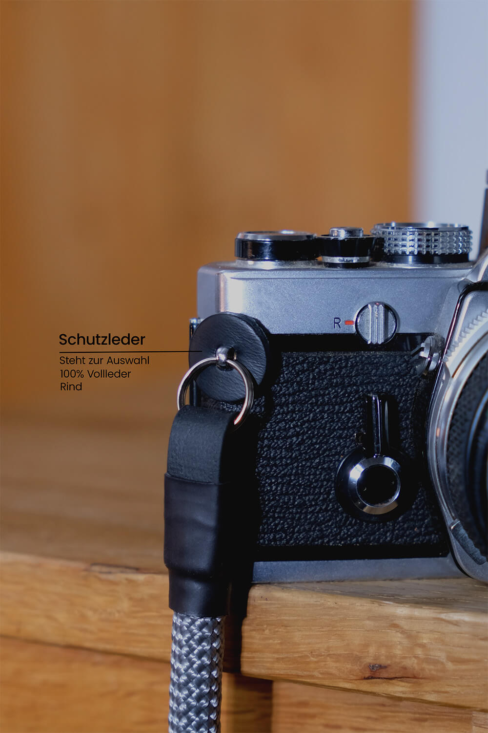 Camera Strap ROPE - Blue - SEAM STRAP - grainoverpixel