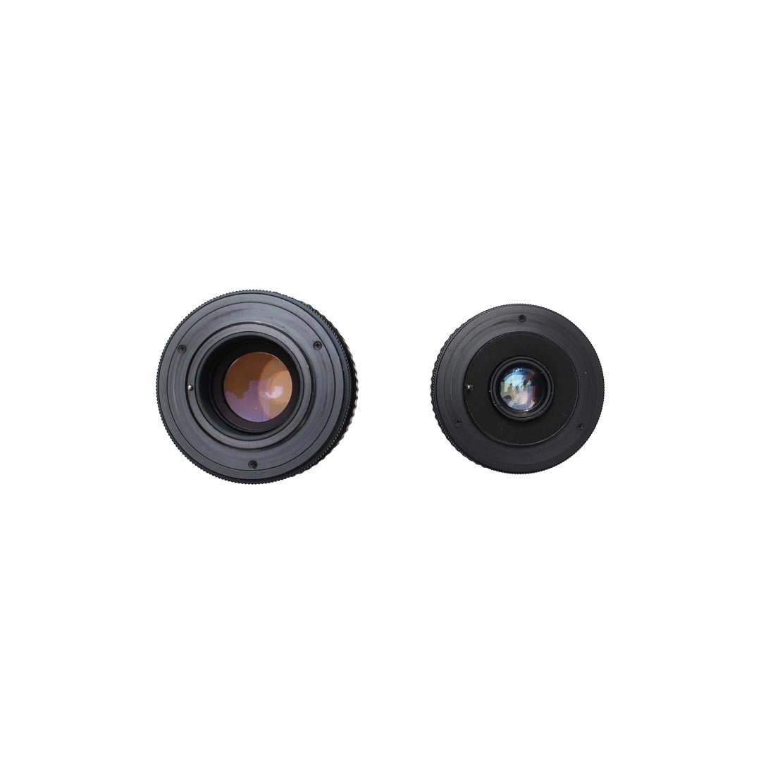 Exaktar 135mm f2.8 + 35mm f2.8 Lens SET (boxed) - grainoverpixel