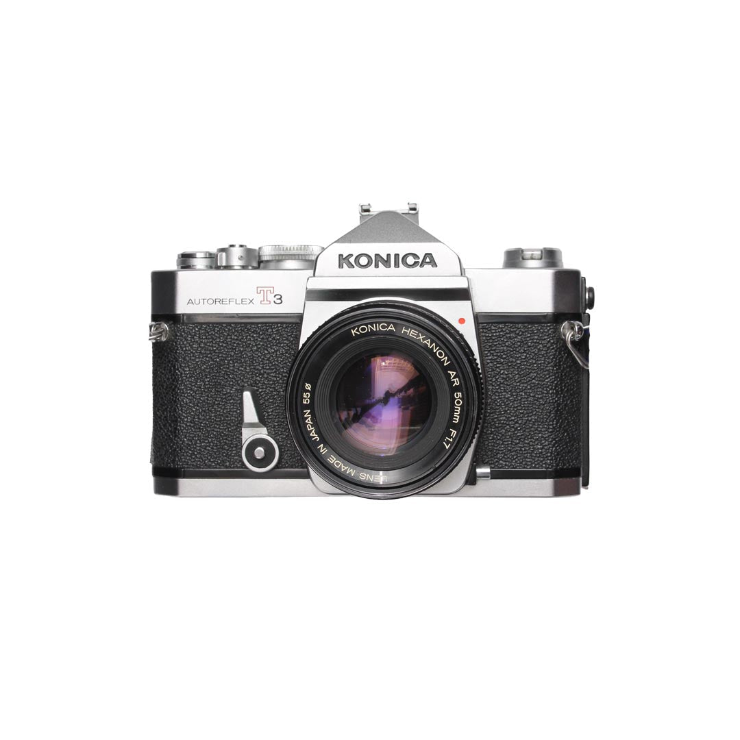 Konica Autoreflex T3 + 50mm f1.7 SET - grainoverpixel