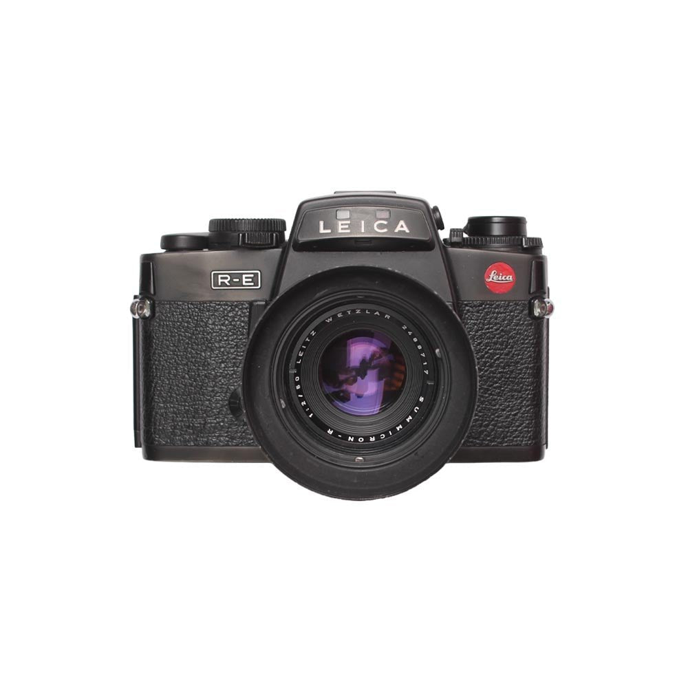 Leica R - E + Summicron 50mm + f2 lens hood SET - grainoverpixel