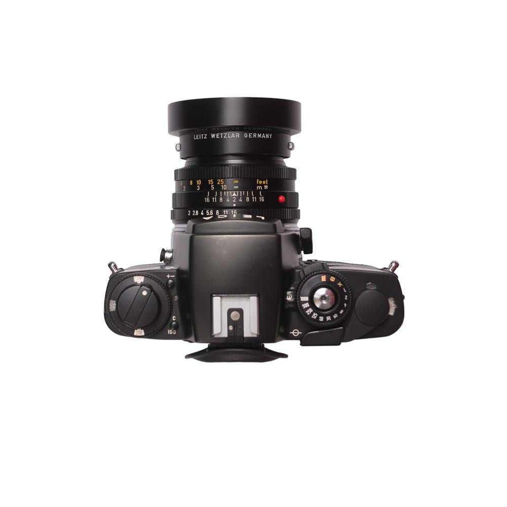 Leica R4 + Summicron 50mm f2 + lens hood SET - grainoverpixel