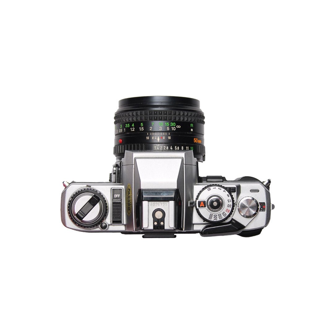 完動品◎ミノルタ XD 50mm f1.4 フィルムカメラ 38/04 中古】 ミノルタ XD 後期 ブラック 50mmF1.4セット minolta 中古