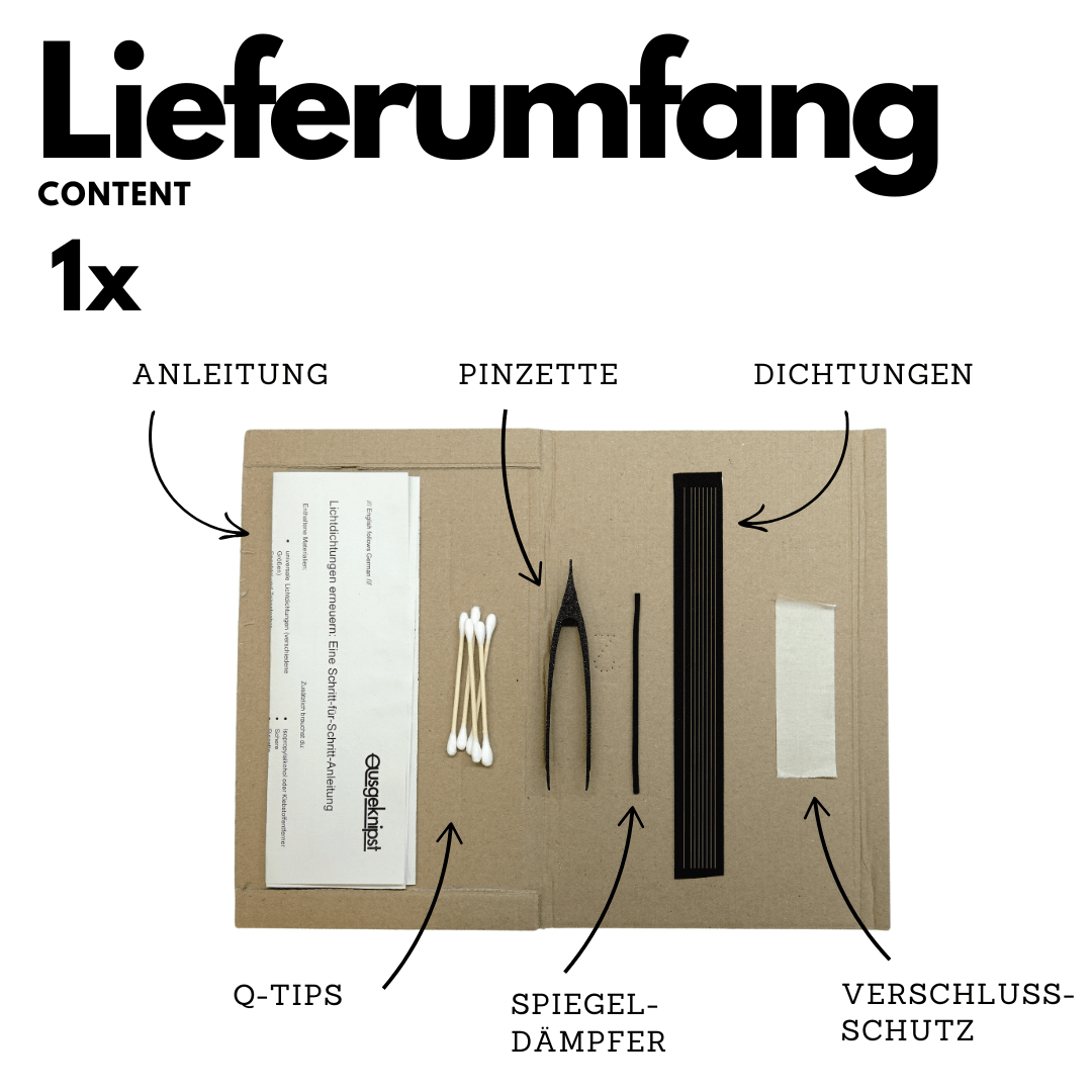 Universal Light Seal Kit with Mirror Damper for Canon, Nikon, Minolta & Olympus - grainoverpixel