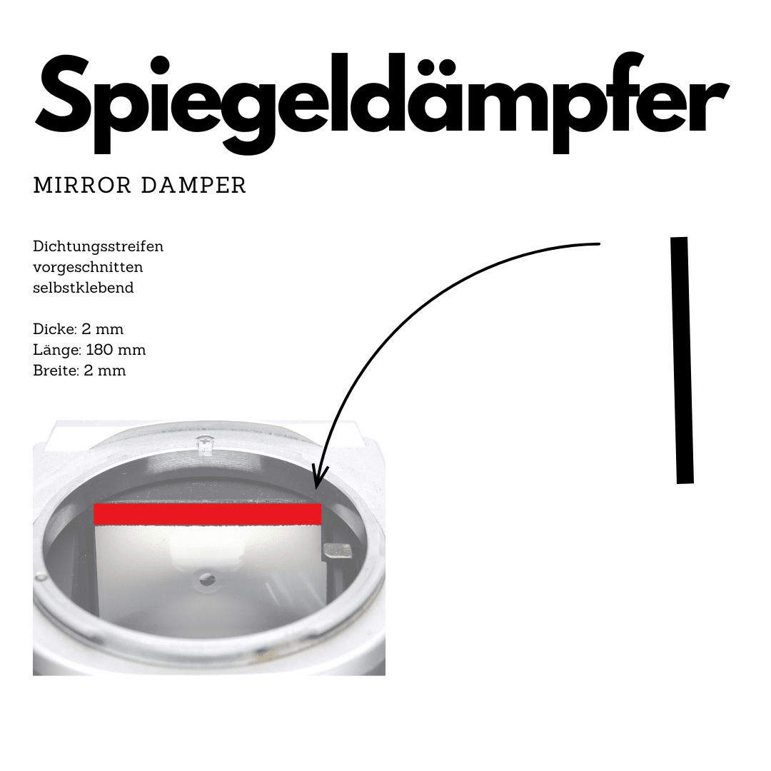 Universal Light Seal Kit with Mirror Damper for Canon, Nikon, Minolta & Olympus - grainoverpixel